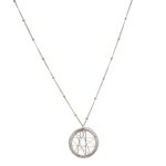 Sterling Silver Dream Catcher Star necklace on Satellite chain