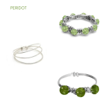 Gift Set Mini Circle Gem Ring, Circle Gem Ring & Triplicity Ring