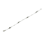 Silver Solstice Bracelet with faceted Black Spinel Gemstones